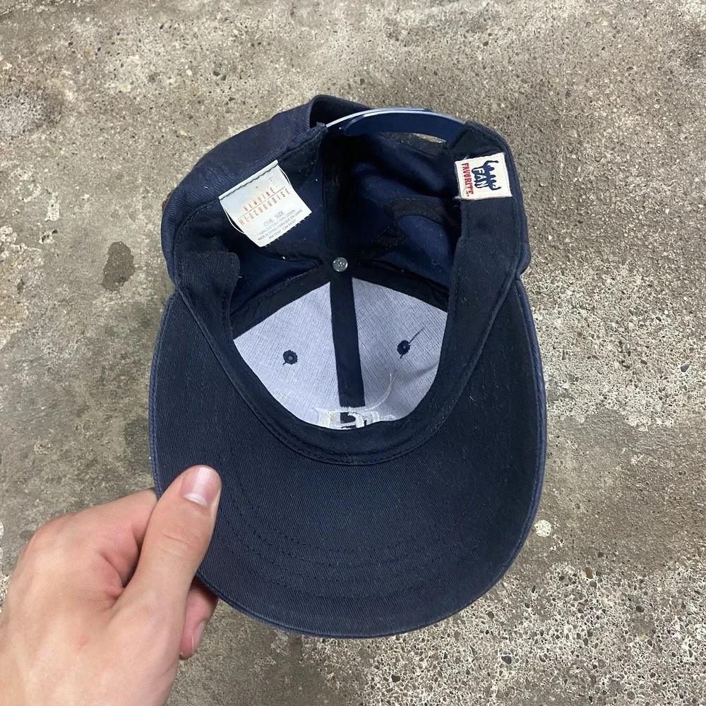 Vintage 90s Detroit Tigers Cap Snap Back Adjustable Navy Blue MLB Baseball Logo